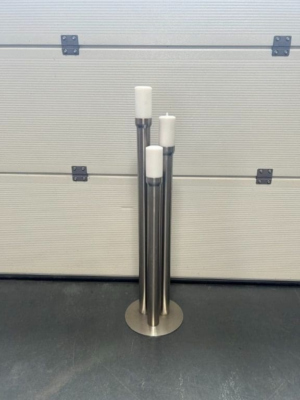 Kaarsenstandaard RVS, 3-vlammig